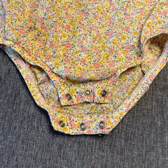 OSHKOSH B’gosh Baby overalls with floral lining & matching shirt - 18 mo - Green - Picture 8 of 12